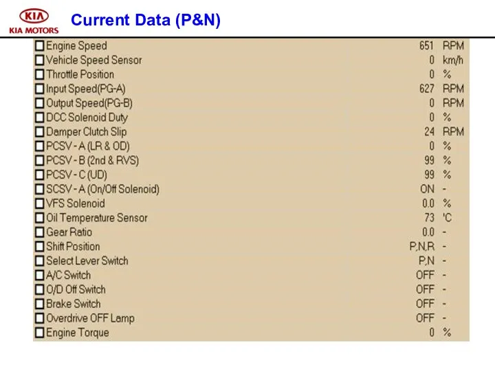 Current Data (P&N)