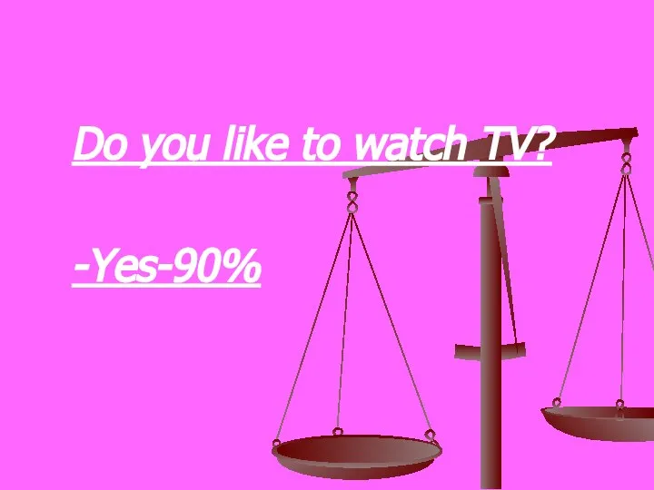 Do you like to watch TV? -Yes-90%