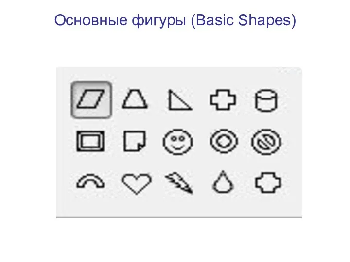 Основные фигуры (Basic Shapes)