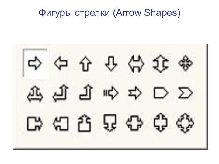 Фигуры стрелки (Arrow Shapes)