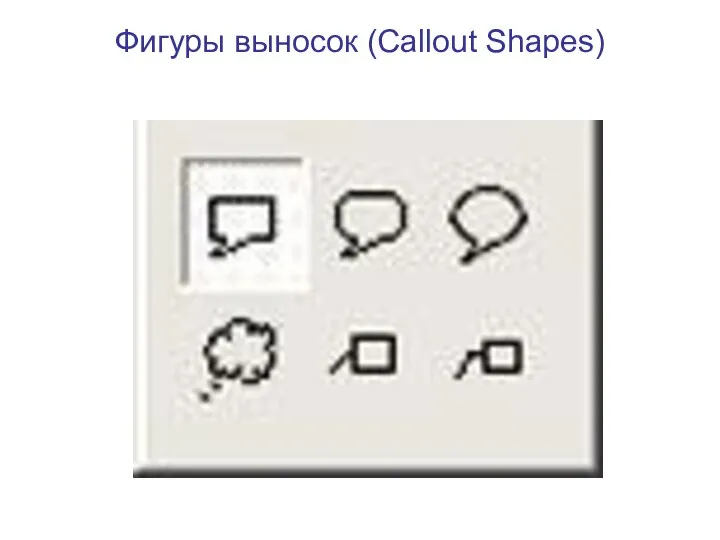 Фигуры выносок (Callout Shapes)