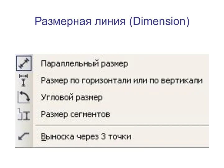 Размерная линия (Dimension)