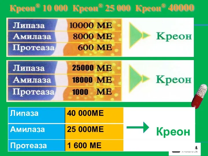 Креон® 10 000 Креон® 25 000 Креон® 40000