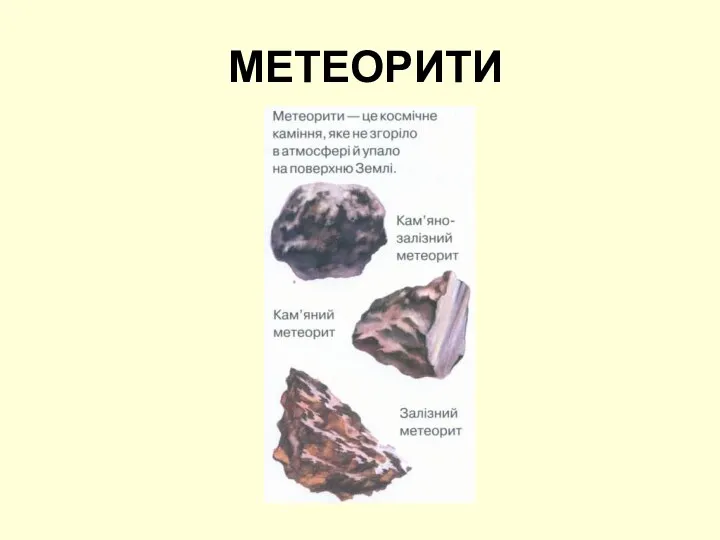 МЕТЕОРИТИ