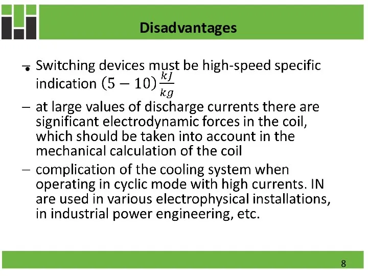 Disadvantages