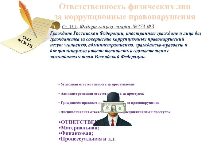 Граждане Российской Федерации, иностранные граждане и лица без гражданства за совершение