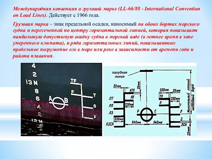 Международная конвенция о грузовой марке (LL-66/88 - International Convention on Load