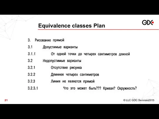 Equivalence classes Plan