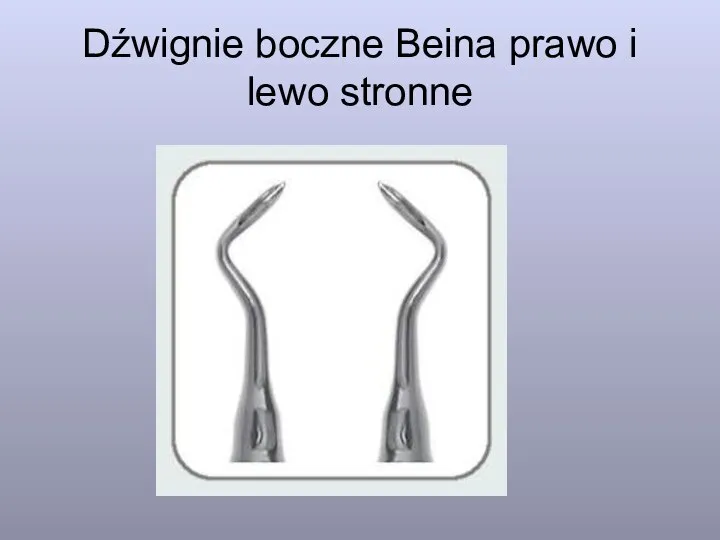 Dźwignie boczne Beina prawo i lewo stronne