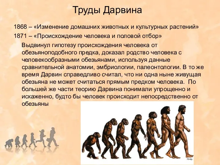 Труды Дарвина 1868 – «Изменение домашних животных и культурных растений» 1871