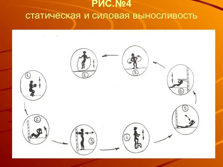 РИС.№4 статическая и силовая выносливость