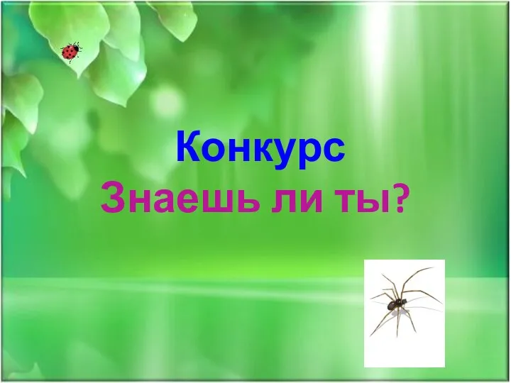 Конкурс Знаешь ли ты?