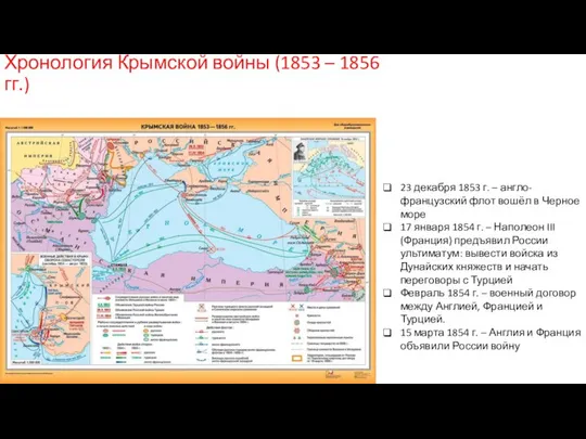 Хронология Крымской войны (1853 – 1856 гг.) 23 декабря 1853 г.