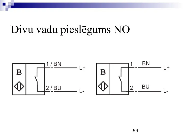 Divu vadu pieslēgums NO