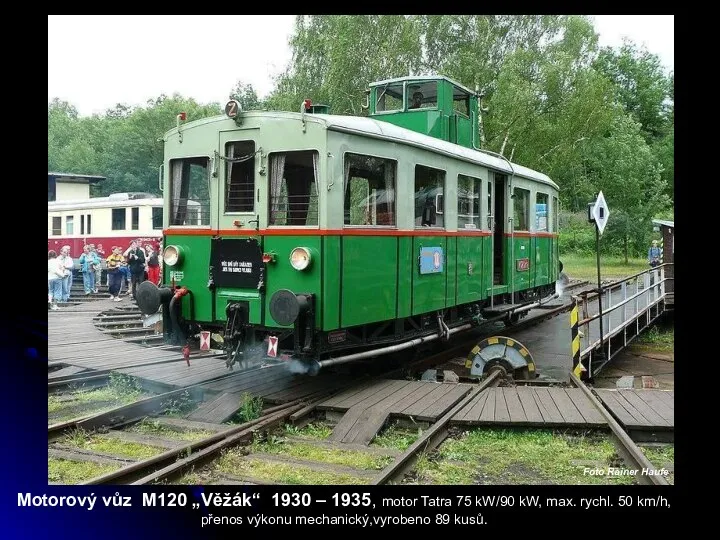 Foto Rainer Haufe Motorový vůz M120 „Věžák“ 1930 – 1935, motor