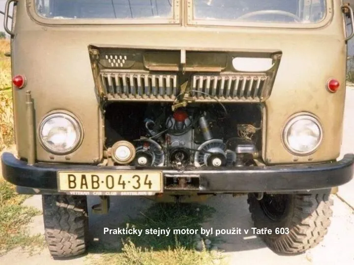 Tatra 805 1953 – 1960 – „Kvíčala“nebo také „Kačena“ Prakticky stejný