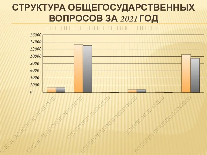 СТРУКТУРА ОБЩЕГОСУДАРСТВЕННЫХ ВОПРОСОВ ЗА 2021 ГОД