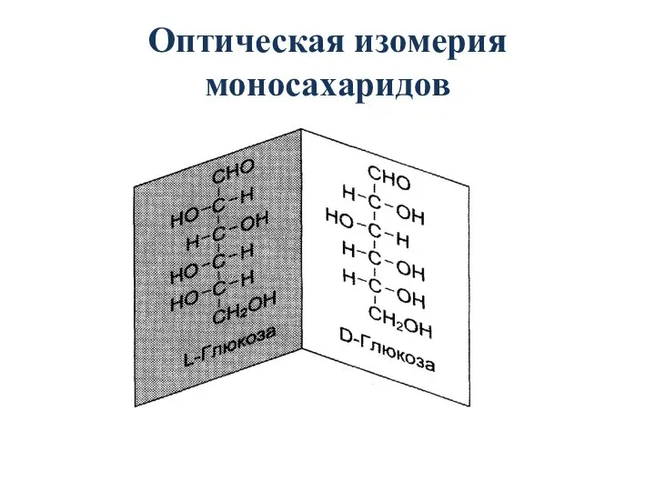 Оптическая изомерия моносахаридов