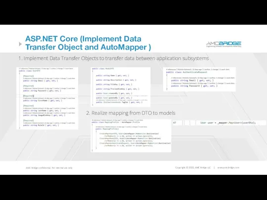 ASP.NET Core (Implement Data Transfer Object and AutoMapper ) 1. Implement