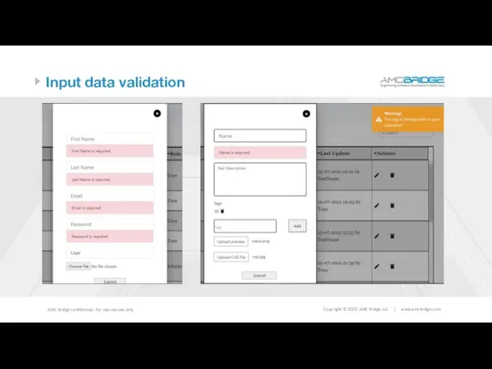 Input data validation