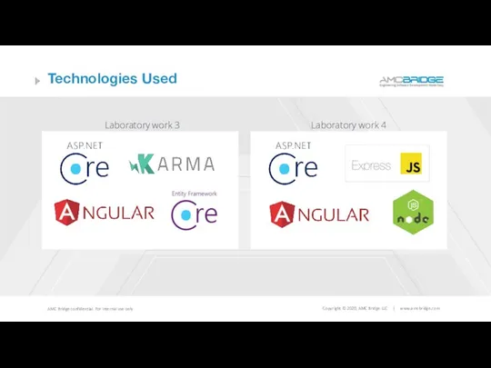 Technologies Used Laboratory work 3