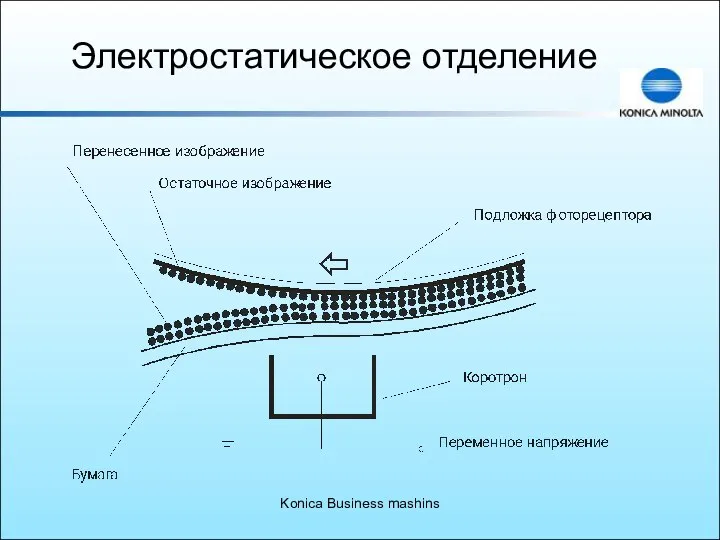 Konica Business mashins Электростатическое отделение