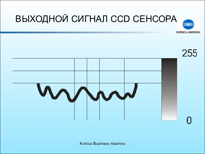 Konica Business mashins ВЫХОДНОЙ СИГНАЛ CCD СЕНСОРА