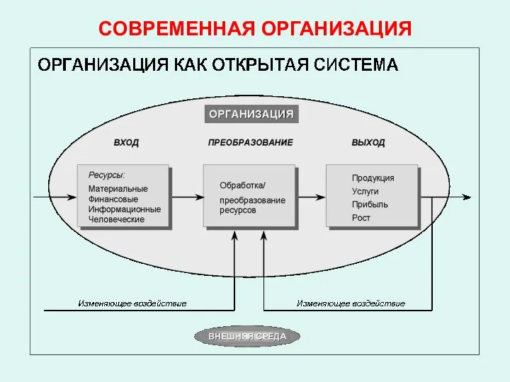 СОВРЕМЕННАЯ ОРГАНИЗАЦИЯ