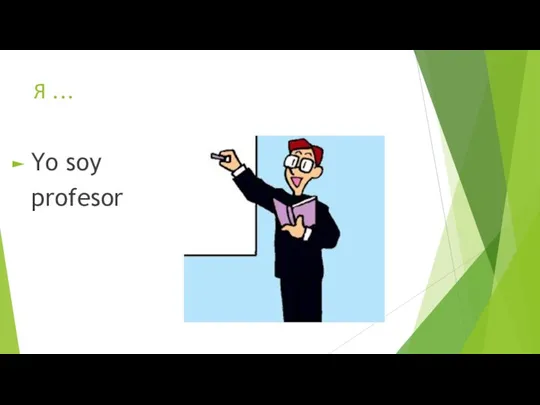 Я ... Yo soy profesor