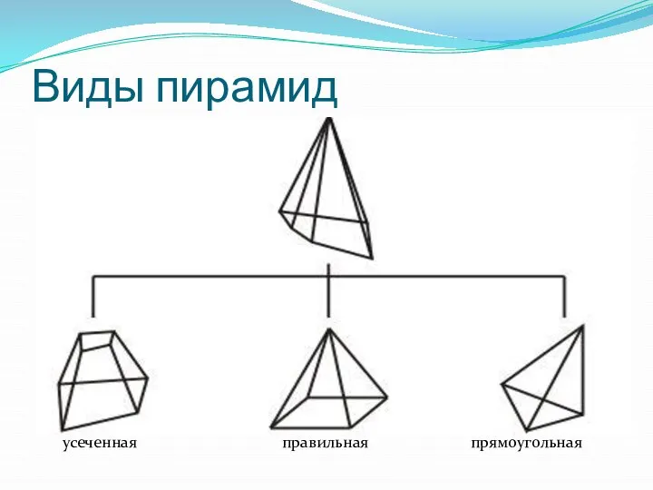 Виды пирамид усеченная правильная прямоугольная