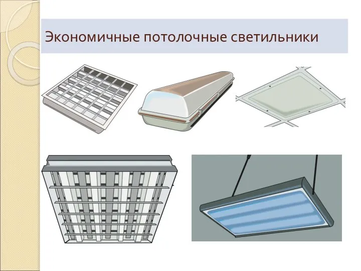 Экономичные потолочные светильники