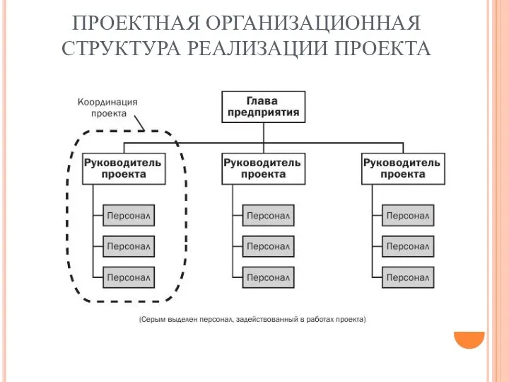 ПРОЕКТНАЯ ОРГАНИЗАЦИОННАЯ СТРУКТУРА РЕАЛИЗАЦИИ ПРОЕКТА