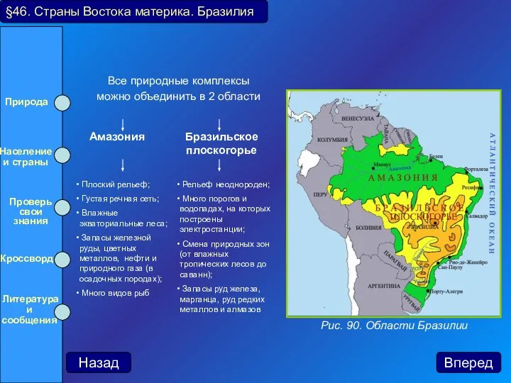 Все природные комплексы можно объединить в 2 области §46. Страны Востока