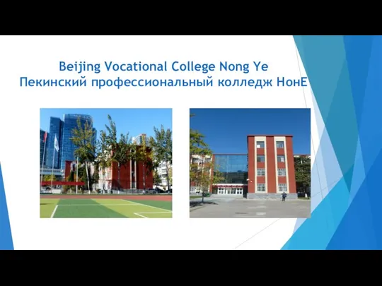 Beijing Vocational College Nong Ye Пекинский профессиональный колледж НонЕ