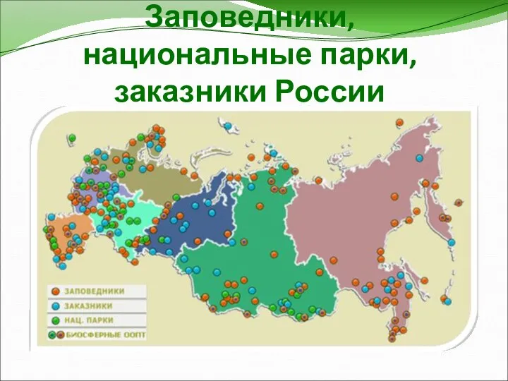 Заповедники, национальные парки, заказники России