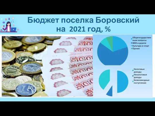 Бюджет поселка Боровский на 2021 год, %