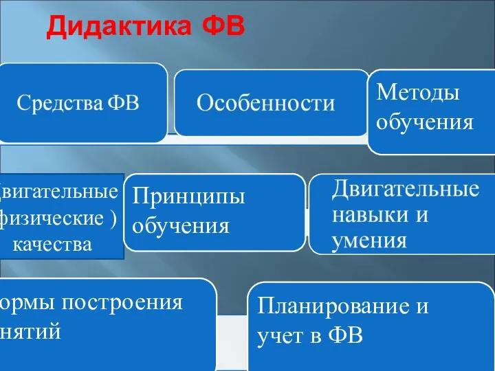 Дидактика ФВ Двигательные (физические ) качества