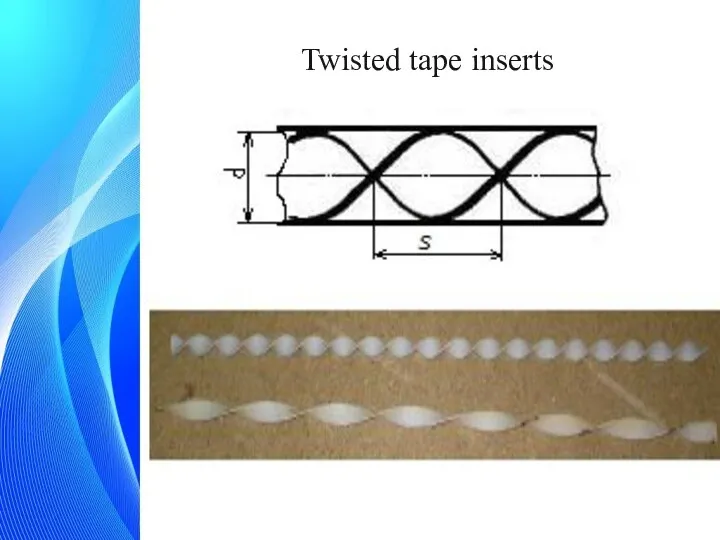 Twisted tape inserts