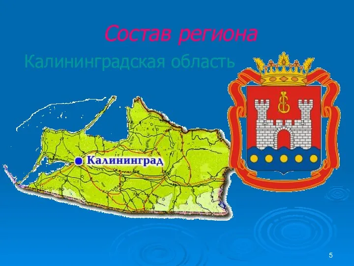 Состав региона Калининградская область