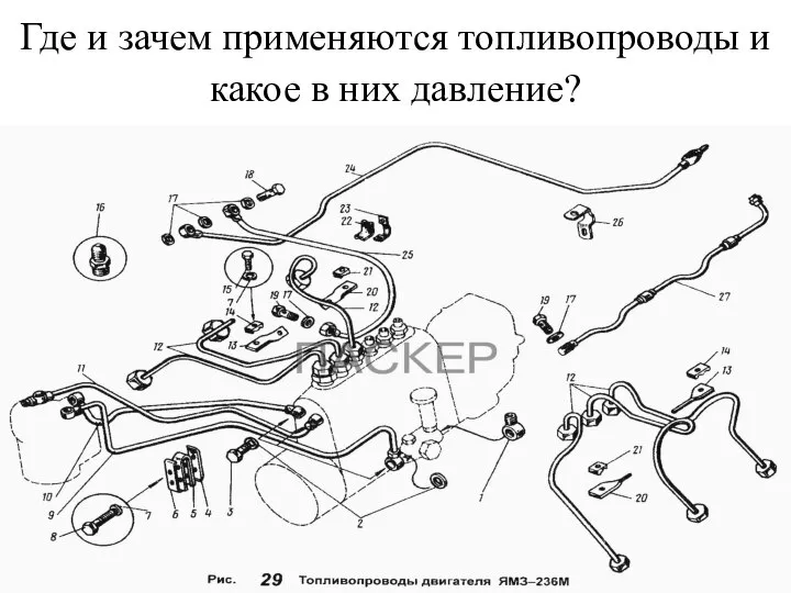 Где и зачем применяются топливопроводы и какое в них давление?