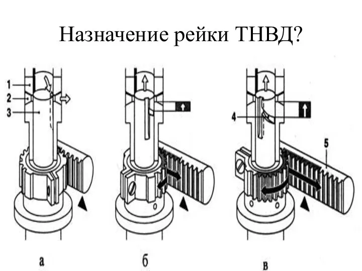 Назначение рейки ТНВД?