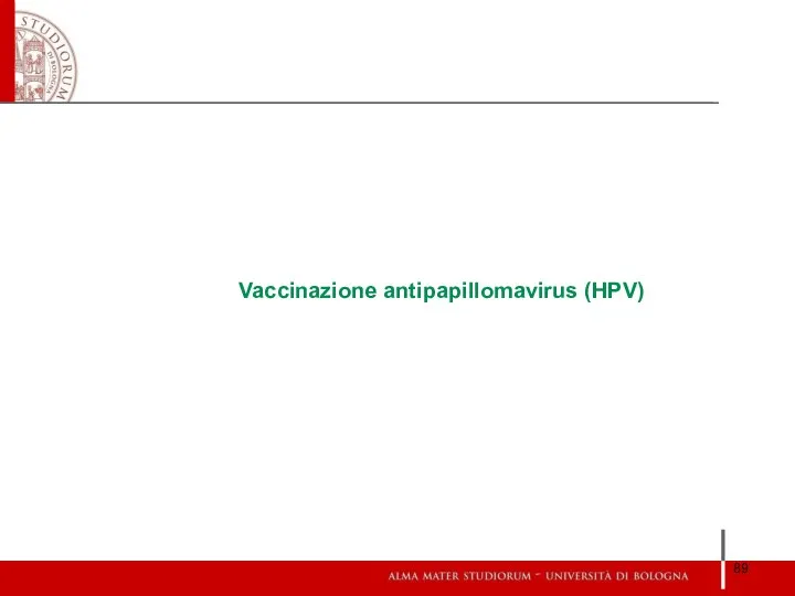 Vaccinazione antipapillomavirus (HPV)