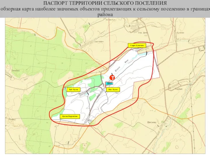 ПАСПОРТ ТЕРРИТОРИИ СЕЛЬСКОГО ПОСЕЛЕНИЯ обзорная карта наиболее значимых объектов прилегающих к сельскому поселению в границах района