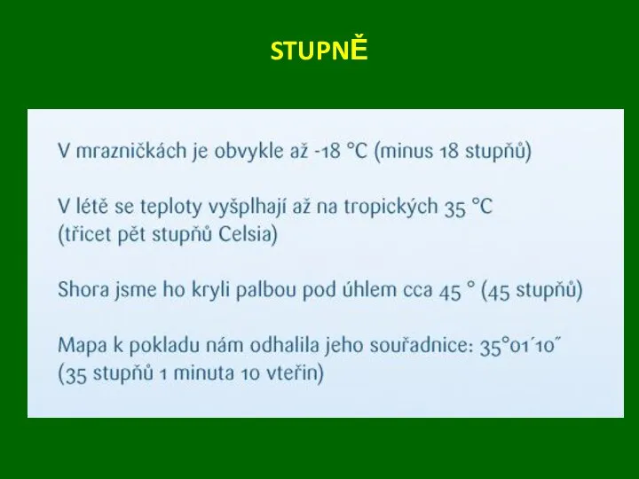 STUPNĚ