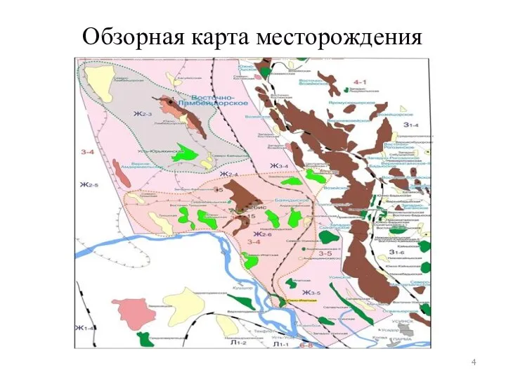 Обзорная карта месторождения