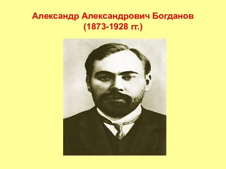 Александр Александрович Богданов (1873-1928 гг.)