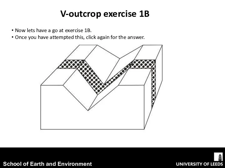 V-outcrop exercise 1B Now lets have a go at exercise 1B.