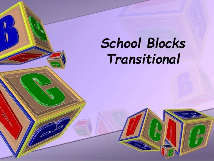 School Blocks Transitional