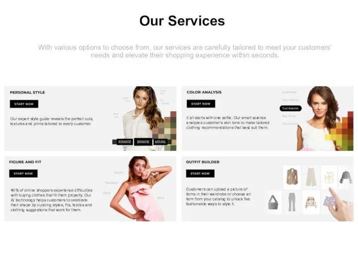 With various options to choose from, our services are carefully tailored