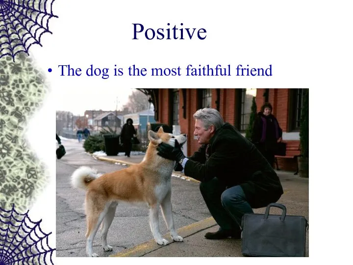 Positive The dog is the most faithful friend